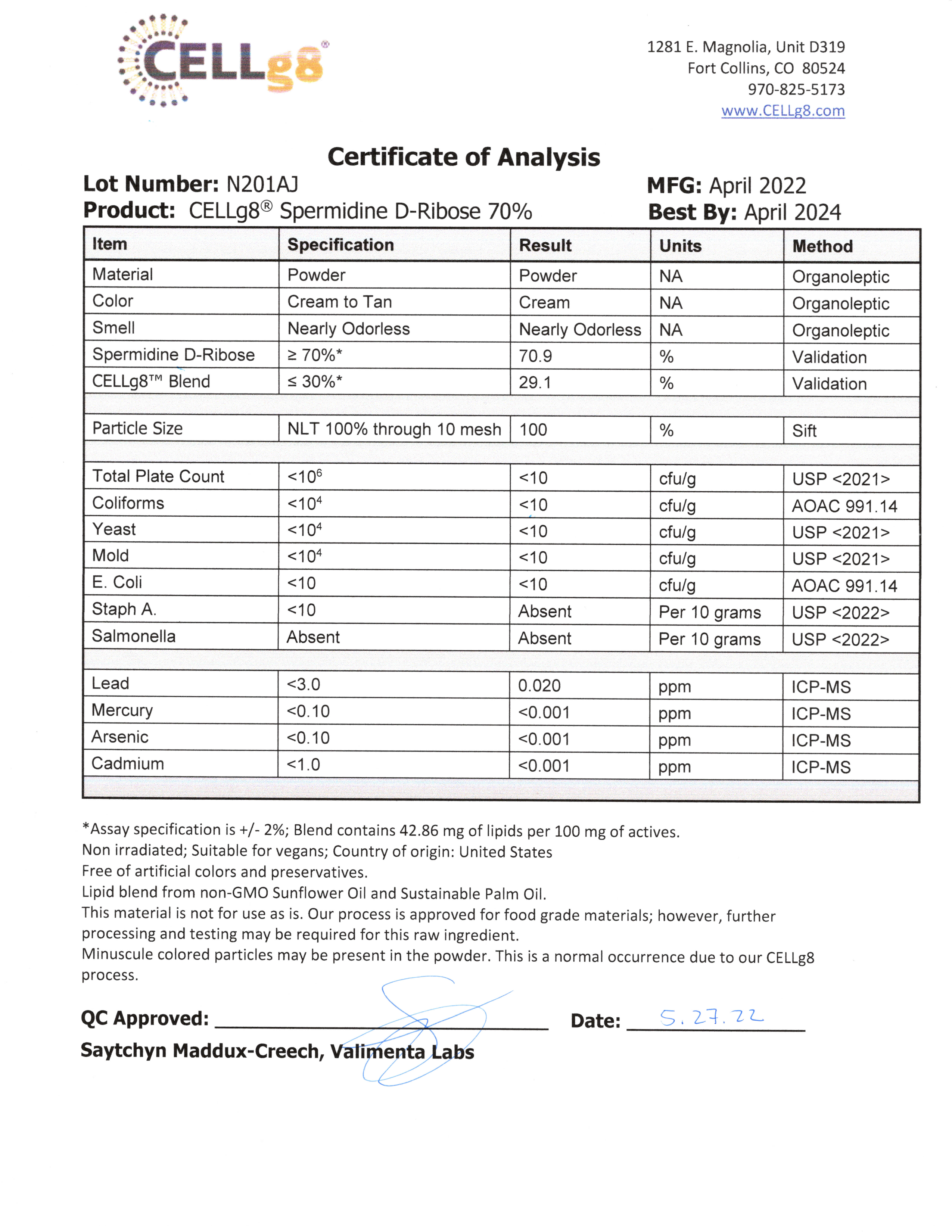 Spermidine (Liposomal) 90 Ct.